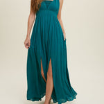 Cami Maxi Dress With Smocked Detailing - MTT Collective