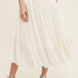 Ruffle Hem Midi Skirt - MTT Collective