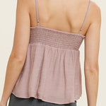 Lined Cami With Self Tie - MTT Collective