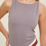 SMOOTHING NYLON-SPANDEX BOAT NECK TOP | ASSORTED STYLES - MTT Collective