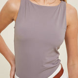 SMOOTHING NYLON-SPANDEX BOAT NECK TOP | ASSORTED STYLES - MTT Collective