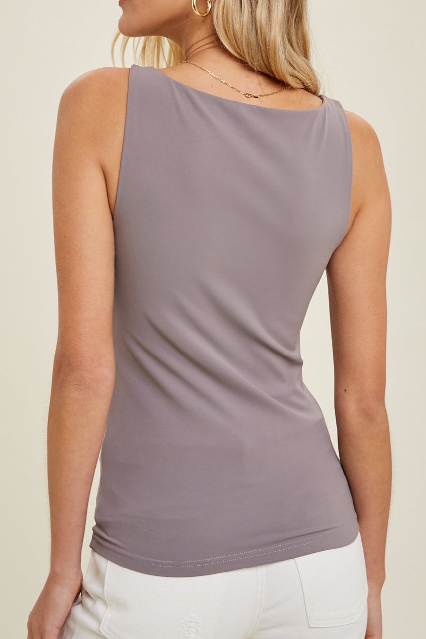 SMOOTHING NYLON-SPANDEX BOAT NECK TOP | ASSORTED STYLES - MTT Collective