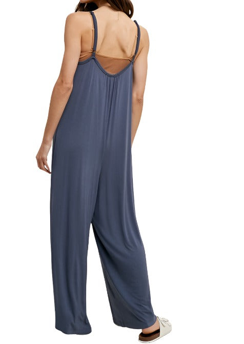 Casually Cozy Wide Leg Knit Jumpsuit - MTT Collective