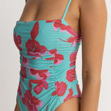 Inferna Floral Scrunched Side One Piece