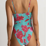 Inferna Floral Scrunched Side One Piece