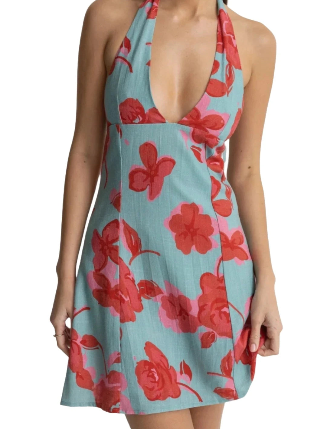 Inferna Floral Halter Dress - MTT Collective