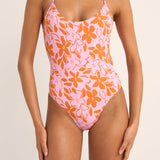 Bora Bora Floral Cross Back One Piece