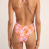 Bora Bora Floral Cross Back One Piece