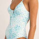 Serenity Floral Tie Front One Piece