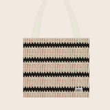 Sol Stripe Crochet Tote Bag