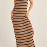 Sol Stripe Knit Maxi Dress