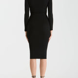 Heartbound Mock Neck Knit Midi Dress