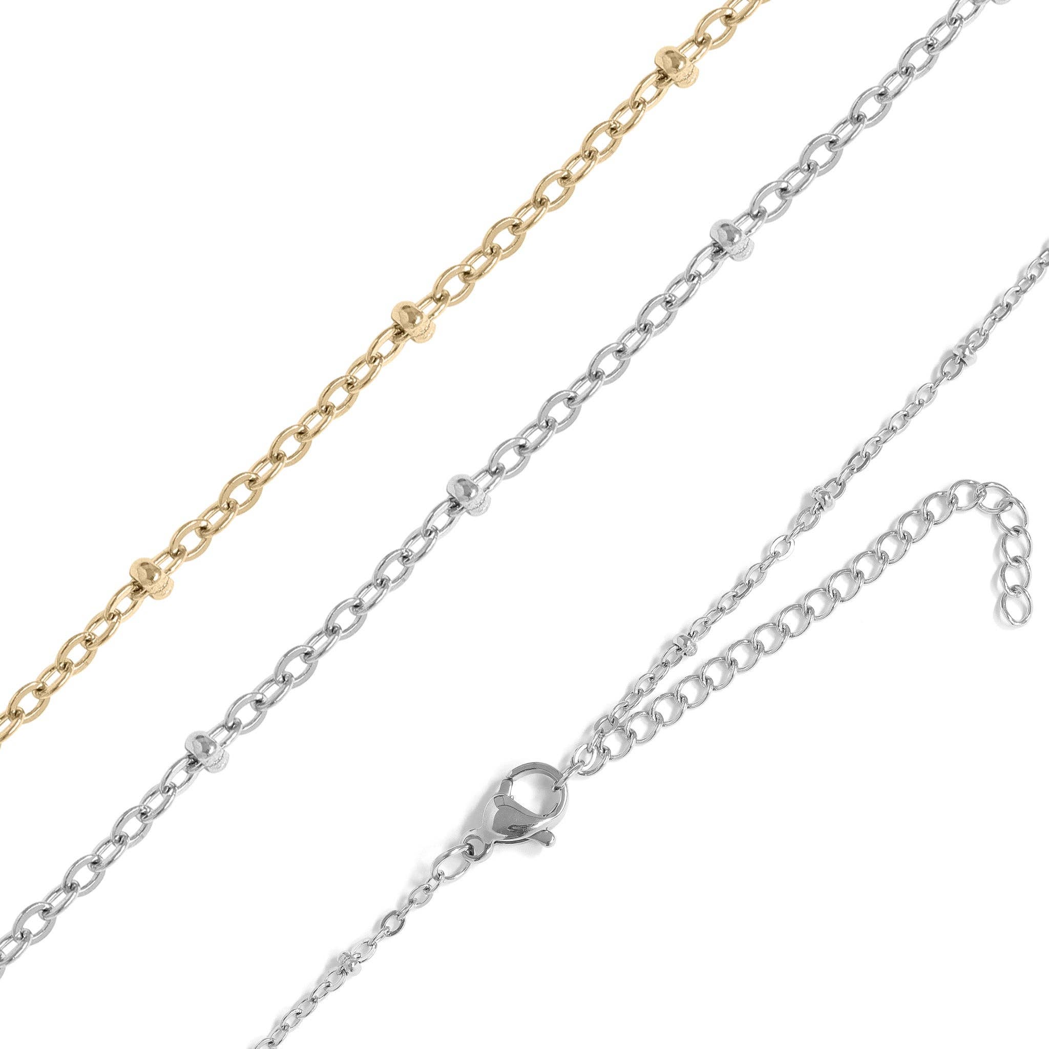 Lauren Gold Stainless Steel PVD Satellite Chain Necklace - MTT Collective