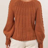 Mavis Cable Knit Pattern Sweater