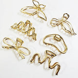 Metallic Hair Claw Clips