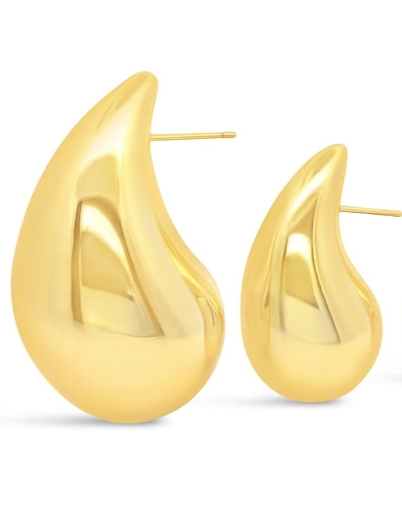 Kendall Teardrop Stud Earrings | Gold - MTT Collective