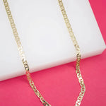 18K GOLD FILLED FLAT MARINER GUCCI 4MM CHAIN | LENGTH OPTIONS - MTT Collective