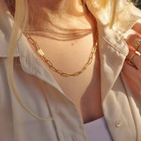 Taylor Paperclip Chain Necklace