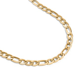 Avery Gold Stainless Steel Figaro Chain Necklace