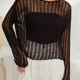 Tasha Crochet Knit Sweater