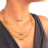 Taylor Paperclip Chain Necklace