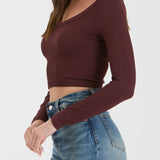 Kenzie Scoop Neck Knit Top