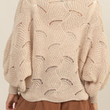 Kari Pointelle Knit Sweater