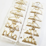 Metallic Hair Claw Clips