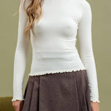 Isabelle Mock Neck Knit Top