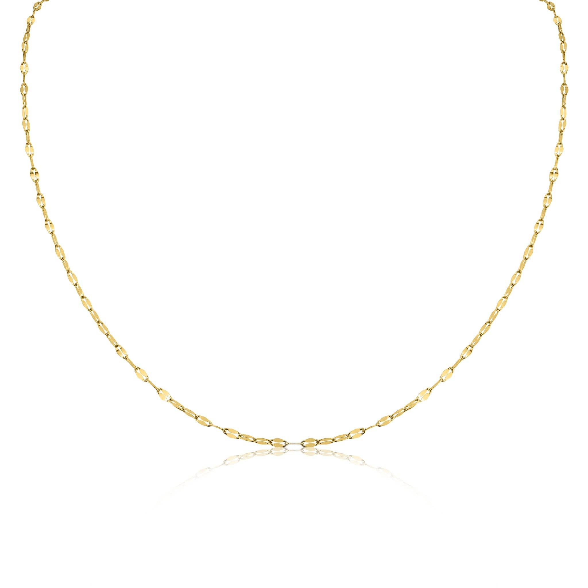 Lola Gold Stainless Steel PVD Lip Chain Necklace - MTT Collective