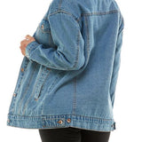 Lenna Sherpa Lined Denim Jacket