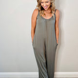 Casually Cozy Wide Leg Knit Jumpsuit - MTT Collective