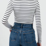 Lexie Square Neck Striped Top