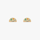 Sunset Striped Stud Earrings