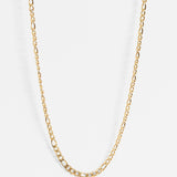 Avery Gold Stainless Steel Figaro Chain Necklace