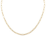 Taylor Stainless Steel PVD Paperclip Chain Necklace