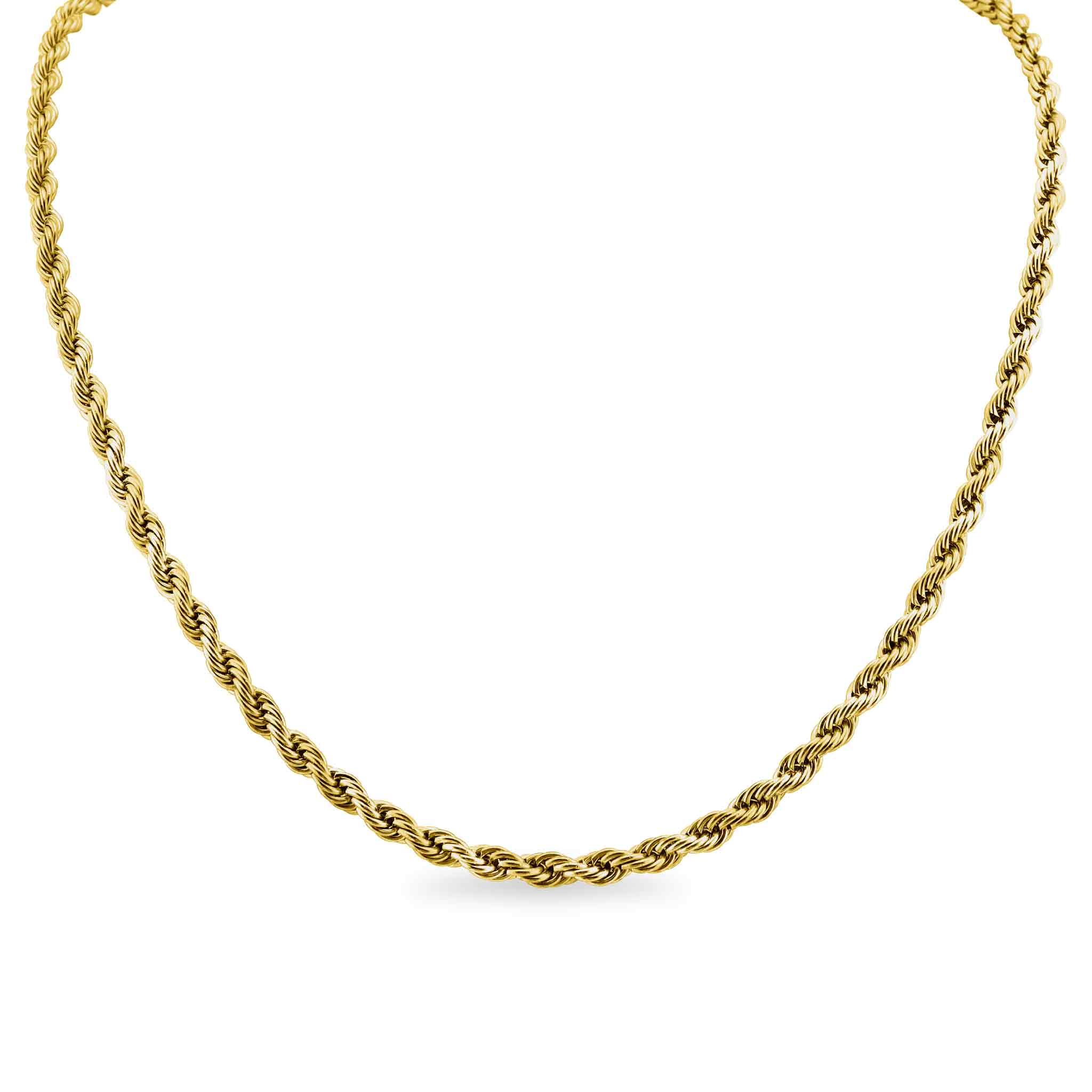 Ashley Gold Stainless Steel PVD Rope Chain Necklace - MTT Collective