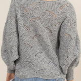 Kari Pointelle Knit Sweater