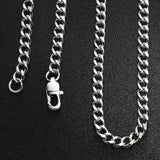 Annie Silver Stainless Steel PVD Curb Chain Necklace