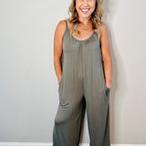 Casually Cozy Wide Leg Knit Jumpsuit - MTT Collective