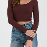 Kenzie Scoop Neck Knit Top