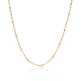 Lauren Gold Stainless Steel PVD Satellite Chain Necklace