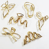 Metallic Hair Claw Clips