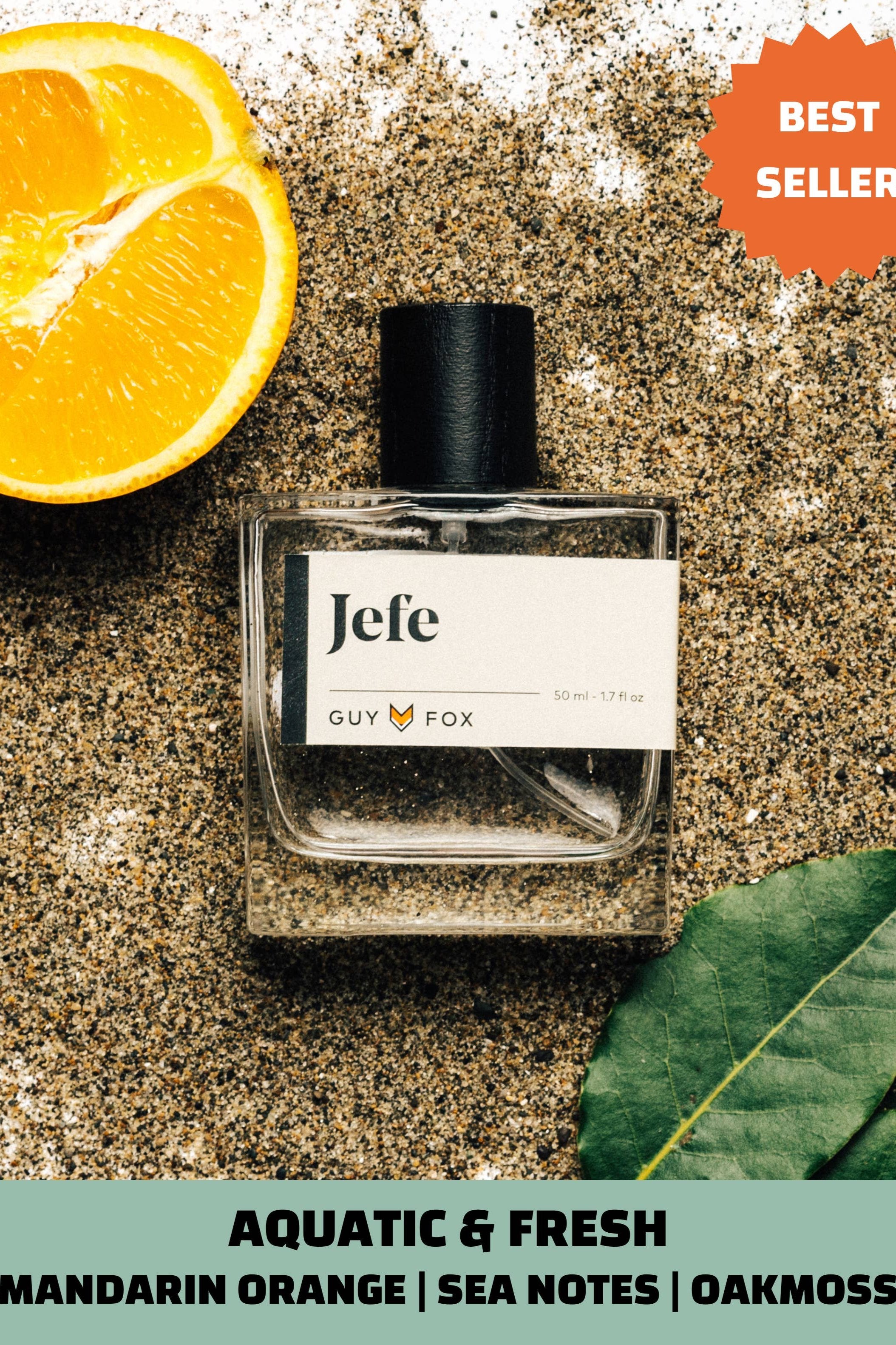 Jefe - Men's Cologne - Mandarin, Sea Notes, Oakmoss - MTT Collective