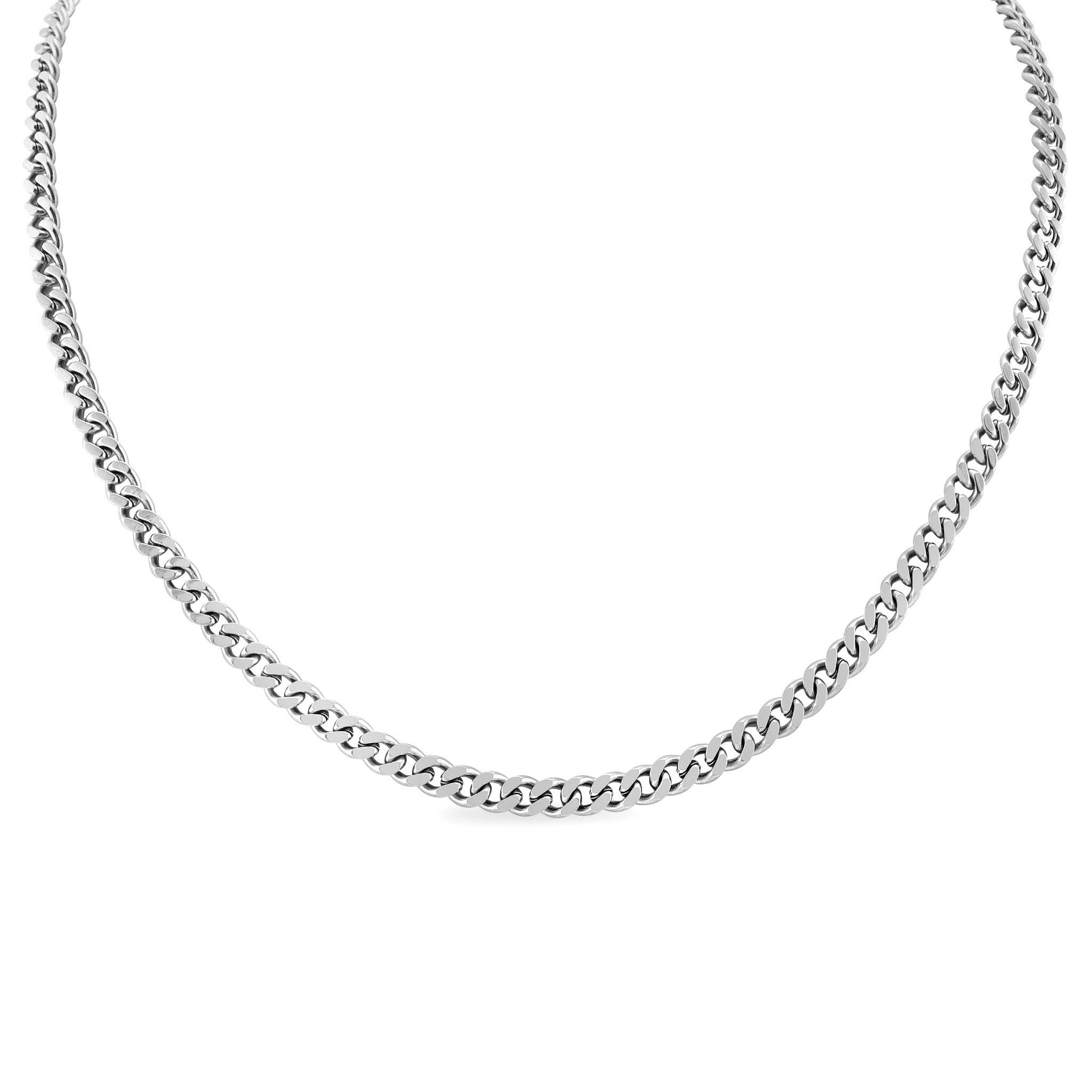 Annie Silver Stainless Steel PVD Curb Chain Necklace - MTT Collective