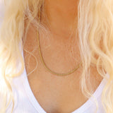 Selena Stainless Steel Wheat Chain Necklace