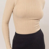 Brenna Ribbed Long Sleeve Top