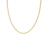 Sofia Textured Ball Chain Necklace | Gold