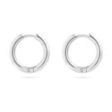 Nicole 18K Gold PVD and Stainless Steel PVD Simple Hoop Earrings