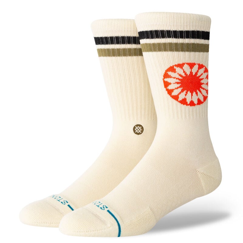 Sun Dial Cotton Crew Socks - MTT Collective